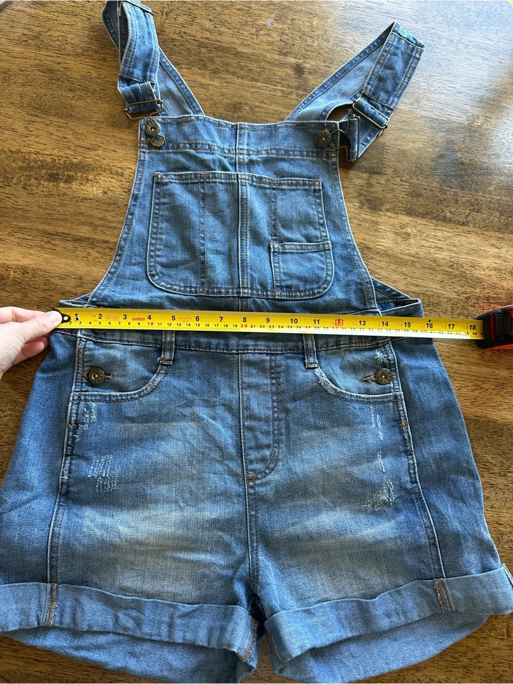 Free People Ziggy Denim Shortalls Sapphire Blue - Picture 10 of 12